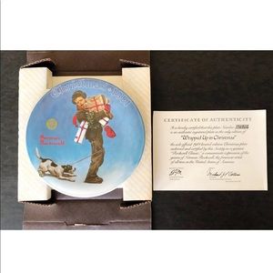 Norman Rockwell Collector Plate Christmas